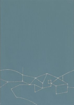 Nalody#8/222 x 309 mm/アルミニウムパウダー、漆、アクリル絵の具、MDFボード/2016年