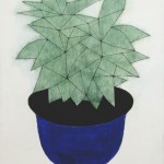 コーヒーノキ/B4 w25.7 x h36.4 cm/アクリル絵の具、MDFボード/2014年