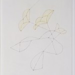 花による表現/w54.3 x h72.6 cm/アクリル絵の具、MDFボード/2009年
