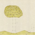木/B4 w36.4 x h25.7 cm/鉛筆、色鉛筆、アクリル絵の具、紙/2012年
