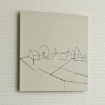 ナガシマスパーランド/w45 x h45 cm/漆、アクリル絵の具、MDFボード/2016年