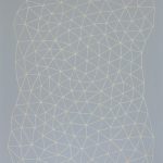 投網/F50 w91 x h116.7 cm/油絵の具、アクリル絵の具、木製パネル/2017年