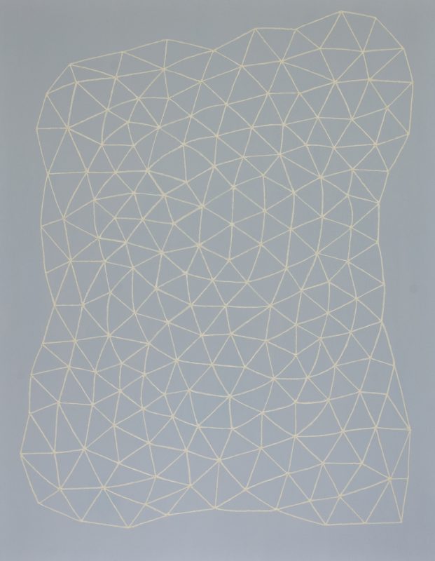 投網/F50 w91 x h116.7 cm/油絵の具、アクリル絵の具、木製パネル/2017年