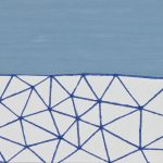 太平洋/F4 w33.3 x h24.2 cm/油絵の具、アクリル絵の具、木製パネル/2017年