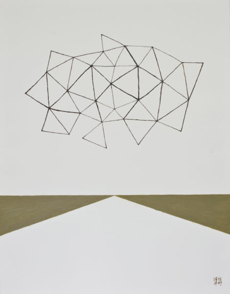 A Figment of Imagination/F50 w91 x h116.7 cm/漆、油絵の具、キャンバス/2016年