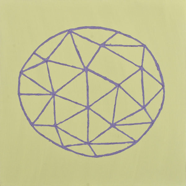 星/S8 w45.5 x h45.5 cm/油絵の具、アクリル絵の具、木製パネル/2018年