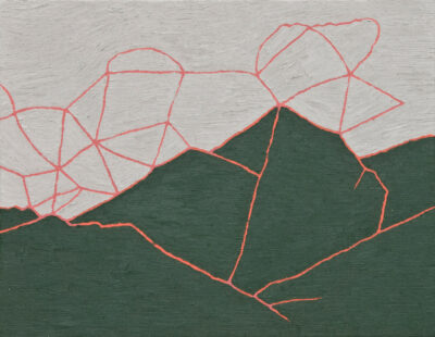 山の絵 mountains no.2403/2024/oil on canvas/F10 h455 x w530 cm