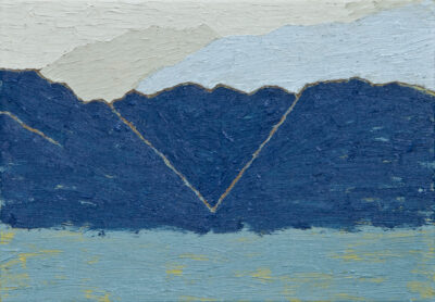 山と雲 mountains and clouds/2024/oil on canvas/P3 w27.3 x h19 cm
