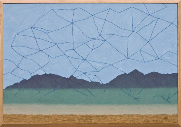 山と雲 mountains and clouds/2025/oil on canvas/P60 w130.3 x h89.4 cm