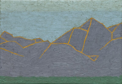 山の絵 mountains no.2414/2024/oil on canvas/SM h158 x w227 mm/private collection
