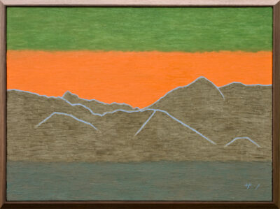 山の絵 mountains no.2505/2025/oil on canvas/P20 h530 x w727 mm