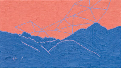 山の絵 mountains no.2521/2025/oil on canvas/M4 h190 x w333 mm