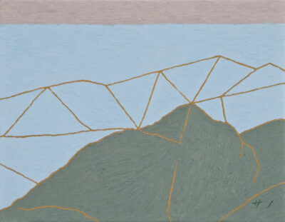 山の絵 mountains no.2537/2025/oil on canvas/F6 h318 x w410 mm