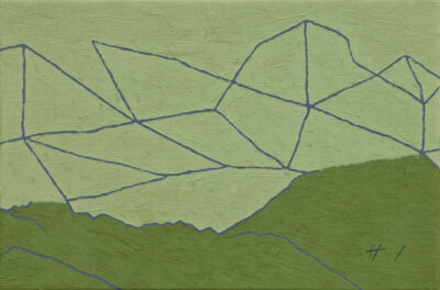 山の絵 mountains no.2541/2025/oil on canvas/P4 h220 x w333 mm