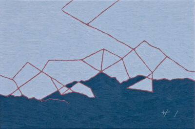 山の絵 mountains no.2542/2025/oil on canvas/P4 h220 x w333 mm/private collection