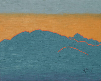 山の絵 mountains no.2424/2024/oil on canvas/F3 h220 x w273 mm